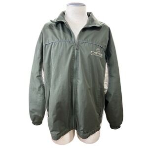 Cheneral Men Yosemite National Park Reversible Jacket L Green Fleece Windbreaker